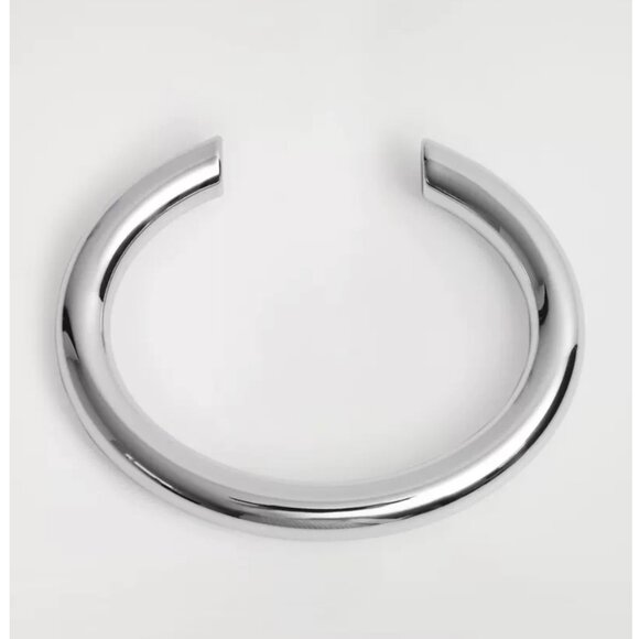 NWT COS Oval Bangle Bracelet Silver Quiet Lux Minimalist - Picture 2 of 4